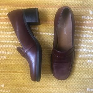 Naturalizer Brown Leather Women’s Dress Shoe Clogs
